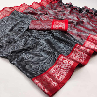grey-festive-wear-woven-cotton-silk-saree-142298