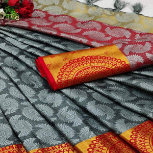 grey-festive-wear-woven-desginer-cotton-silk-saree-118501