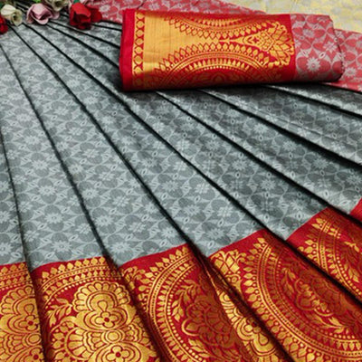 grey-festive-wear-woven-desginer-cotton-silk-saree-121185