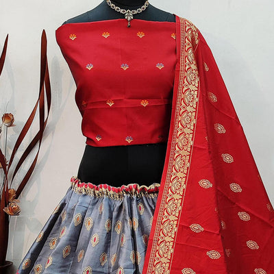 grey-festive-wear-woven-heavy-brocade-lehenga-choli-124763
