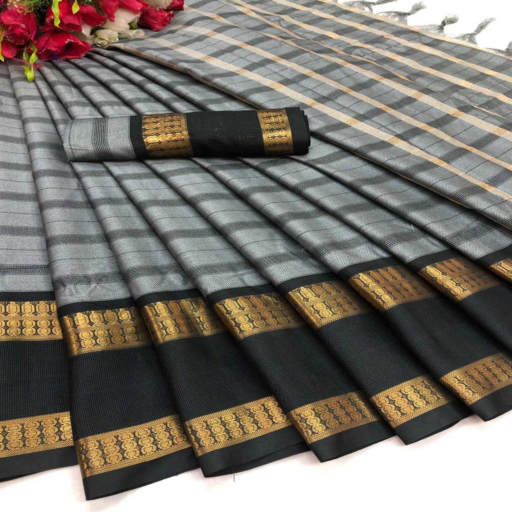 grey-festive-wear-woven-heavy-rich-cotton-silk-saree-127709