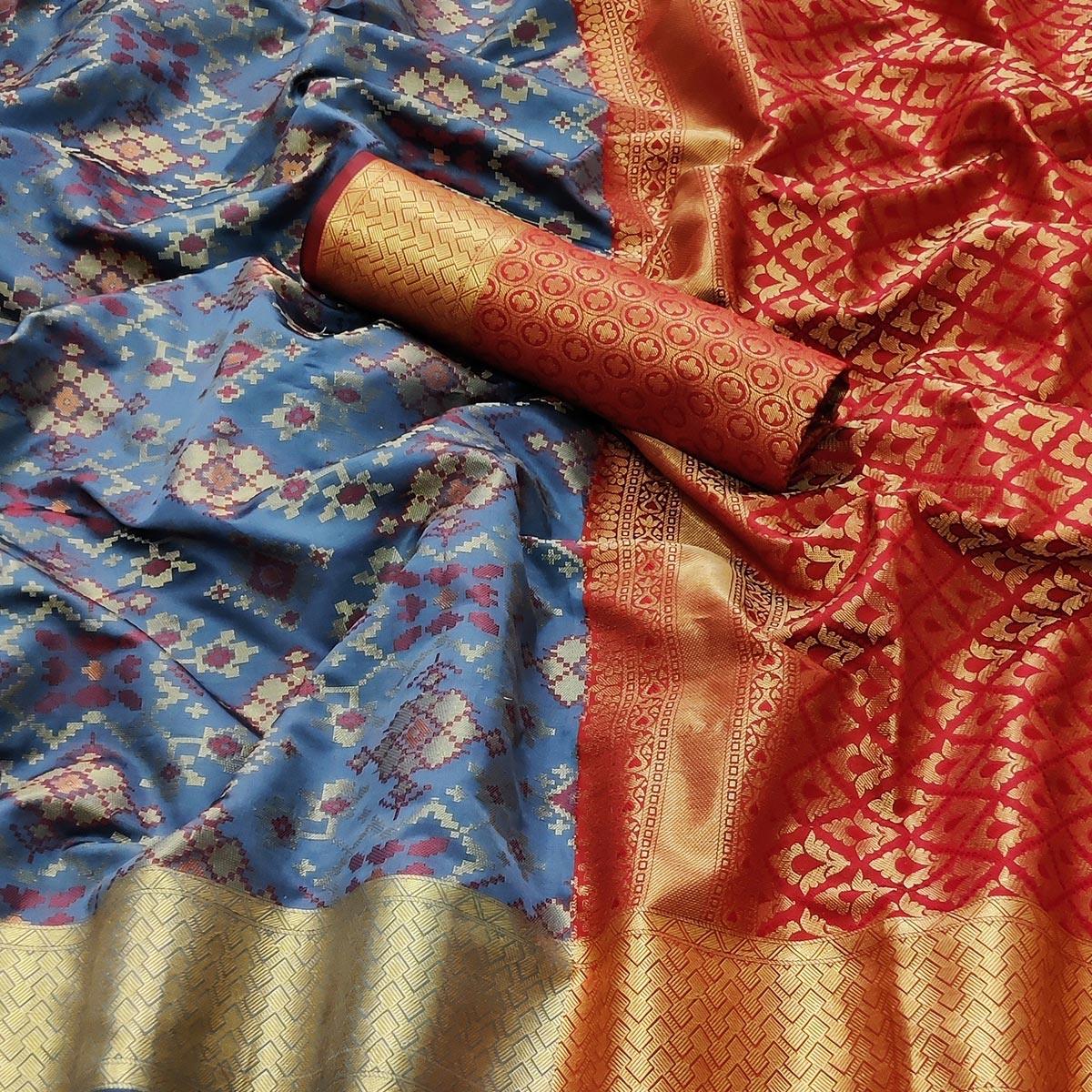 grey-festive-wear-woven-heavy-silk-saree-with-patola-rich-pallu-122578