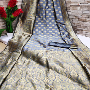 grey-festive-wear-woven-jacquard-silk-saree-108194