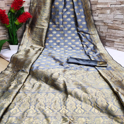 grey-festive-wear-woven-jacquard-silk-saree-108194