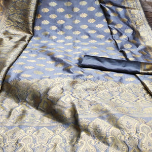 grey-festive-wear-woven-jacquard-silk-saree-108194
