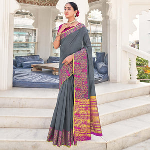 grey-festive-wear-woven-khadi-silk-saree-118564