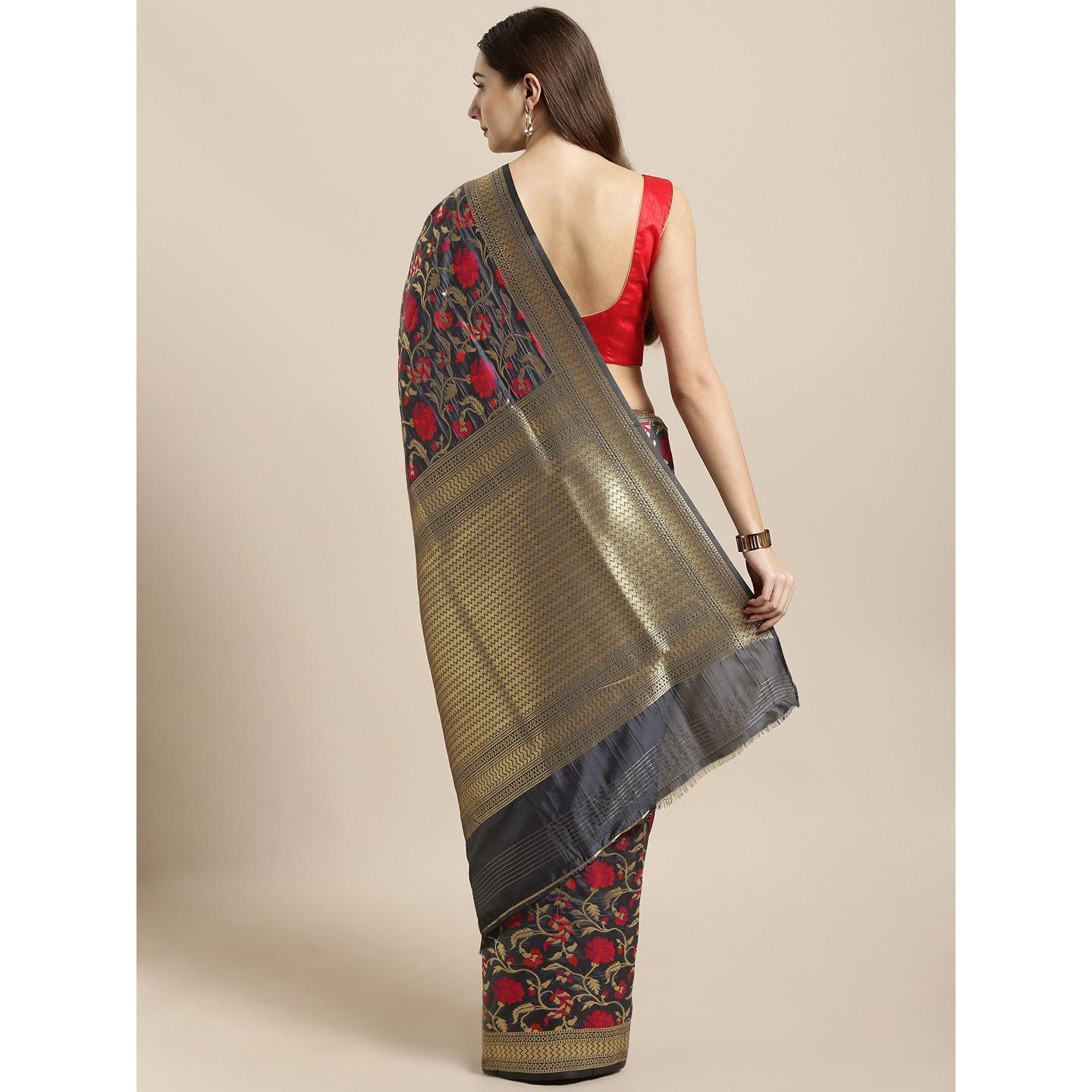 grey-festive-wear-woven-kanjivaram-silk-saree-138560
