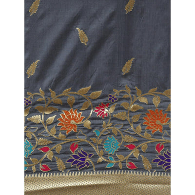 grey-festive-wear-woven-kanjivaram-silk-saree-138583