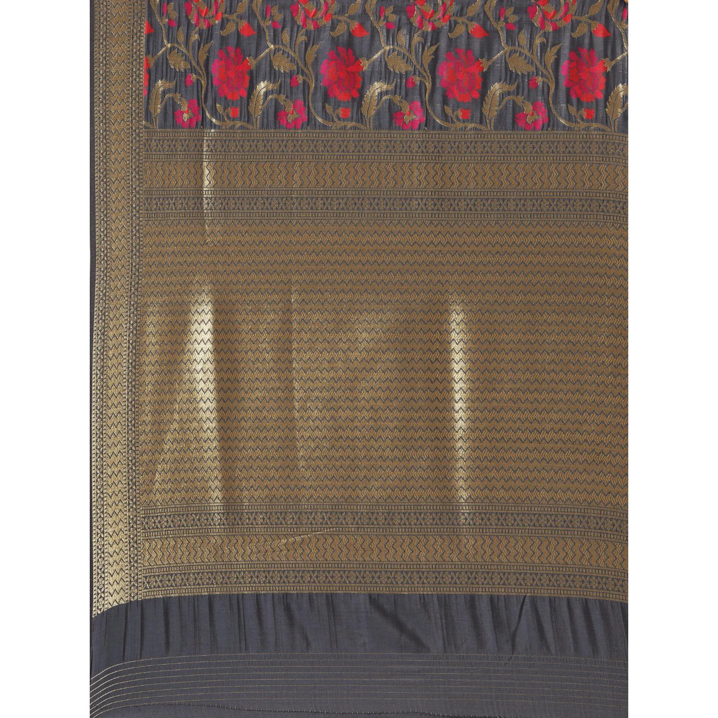 grey-festive-wear-woven-kanjivaram-silk-saree-138560