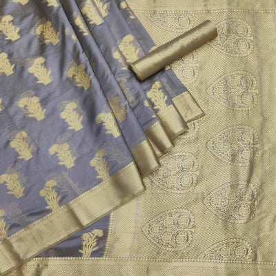 grey-festive-wear-woven-organza-saree-142912