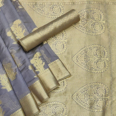 grey-festive-wear-woven-organza-saree-142912