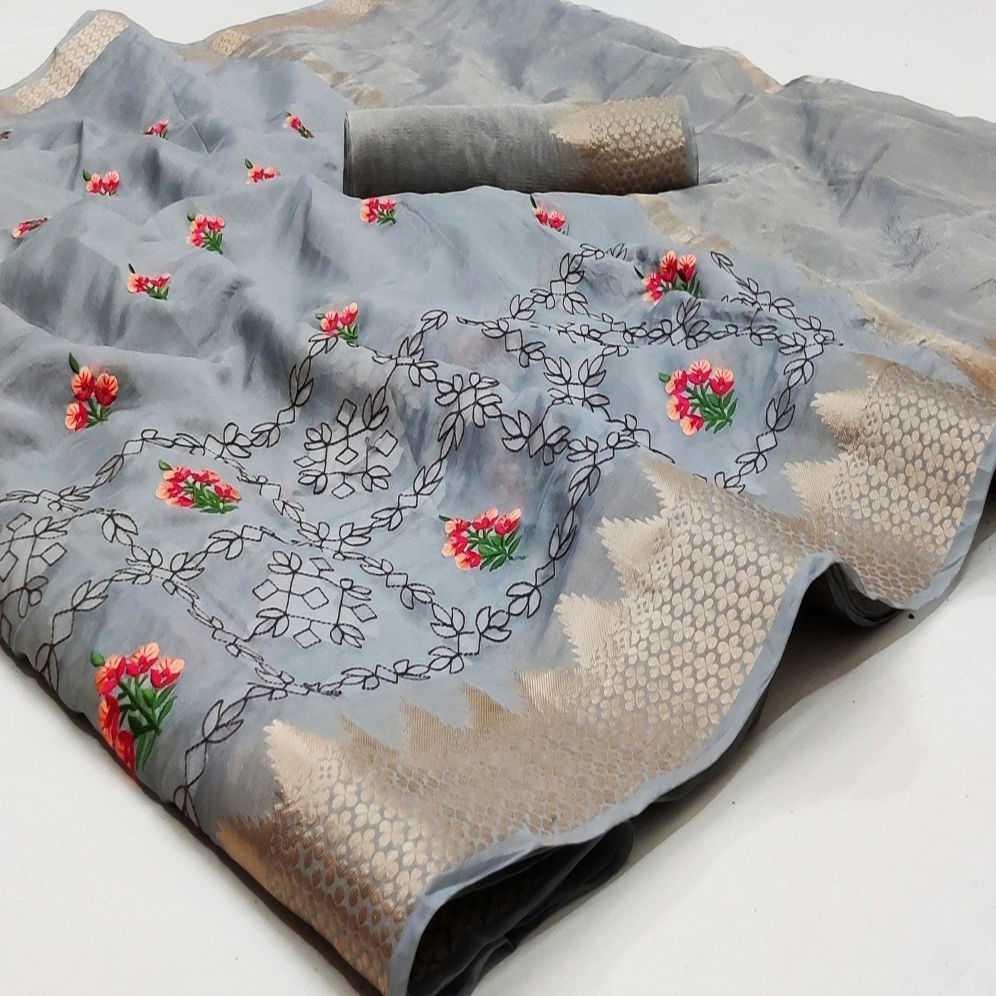 grey-festive-wear-woven-organza-saree-with-floral-embroidery-butta-work-136554