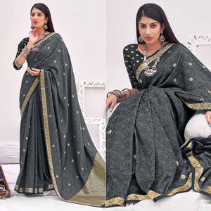 grey-festive-wear-woven-satin-saree-140235