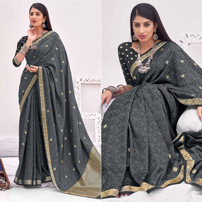 grey-festive-wear-woven-satin-saree-140235