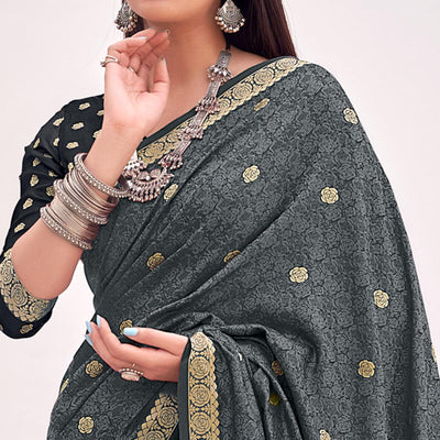 grey-festive-wear-woven-satin-saree-140235