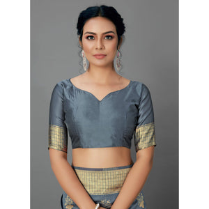 grey-festive-wear-woven-silk-blend-saree-126461