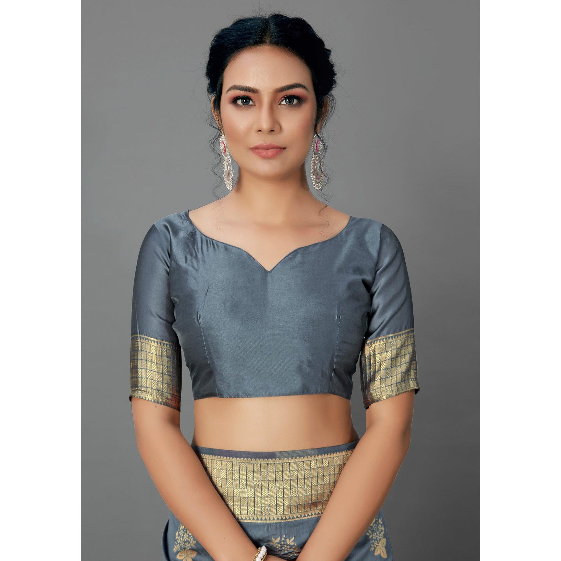 grey-festive-wear-woven-silk-blend-saree-126461