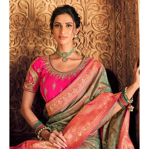 grey-festive-wear-woven-silk-saree-130719