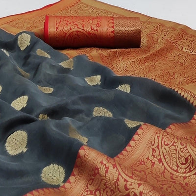 grey-festive-wear-woven-soft-organza-saree-136528