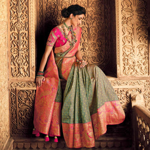 grey-festive-wear-woven-silk-saree-130719