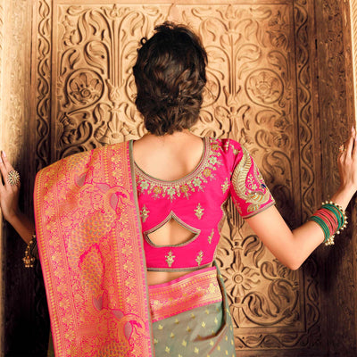 grey-festive-wear-woven-silk-saree-130719