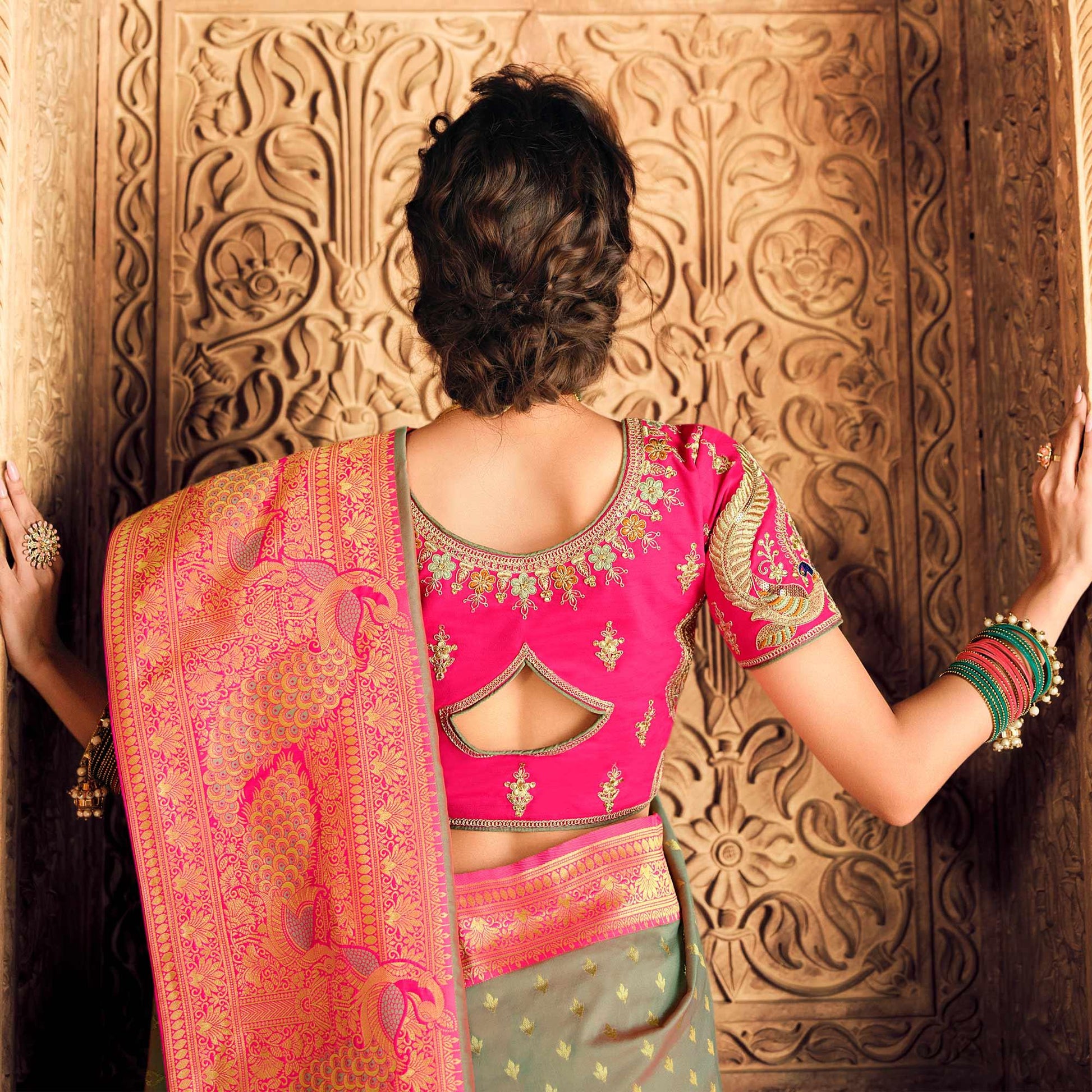 grey-festive-wear-woven-silk-saree-130719