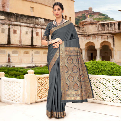 grey-festive-wear-woven-soft-banarasi-silk-saree-119210