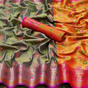 grey-festive-wear-woven-soft-banarasi-silk-saree-122583