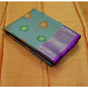 grey-festive-wear-woven-soft-banarasi-silk-saree-122586