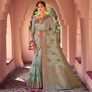 grey-festive-wear-woven-soft-cotton-saree-132349