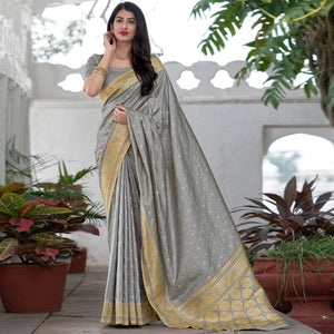 grey-festive-wear-woven-soft-satin-silk-saree-129374