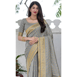 grey-festive-wear-woven-soft-satin-silk-saree-129374