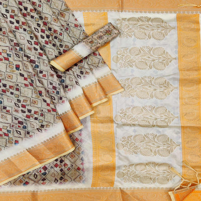 grey-festive-wear-woven-with-digital-printed-silk-saree-140079