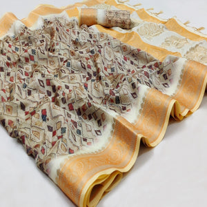 grey-festive-wear-woven-with-digital-printed-silk-saree-140079