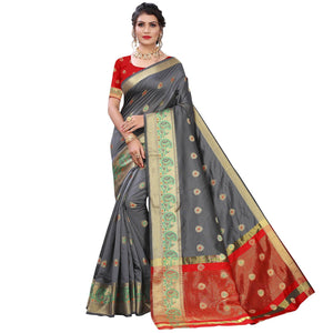 grey-festive-wear-woven-with-meena-butta-lining-pallu-soft-silk-saree-112140