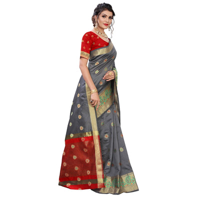 grey-festive-wear-woven-with-meena-butta-lining-pallu-soft-silk-saree-112140