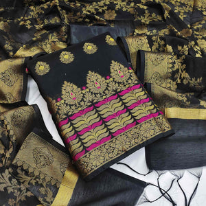 grey-festive-wear-woven-work-with-tassels-banarasi-jacquard-dress-material-138621