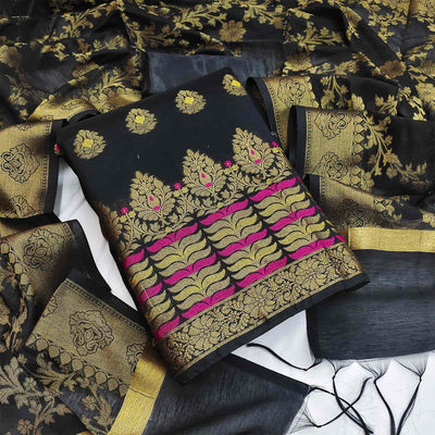 grey-festive-wear-woven-work-with-tassels-banarasi-jacquard-dress-material-138621