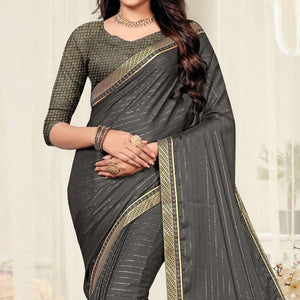 grey-festive-wear-zari-chiffon-saree-142880