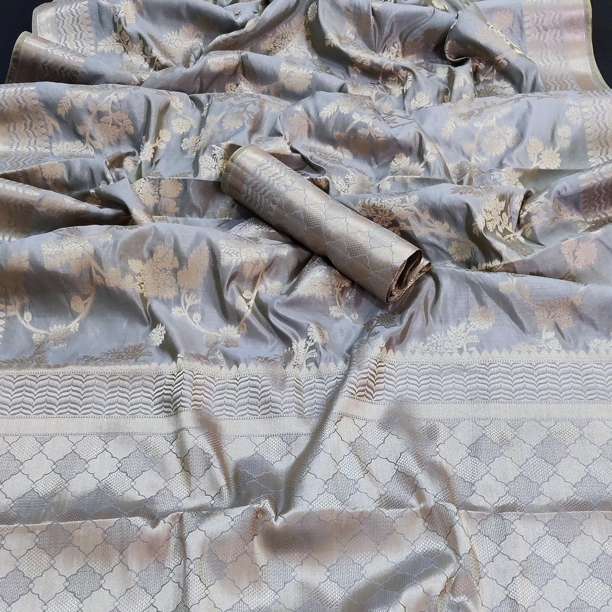 grey-festive-wear-zari-woven-soft-raw-silk-saree-122867