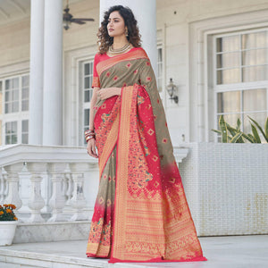 grey-festive-wear-zari-woven-banarasi-silk-saree-138815