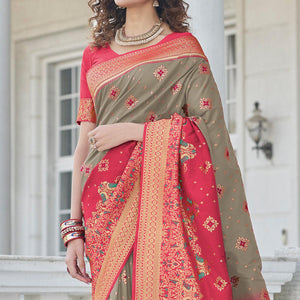 grey-festive-wear-zari-woven-banarasi-silk-saree-138815