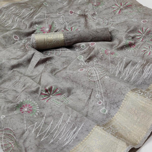 grey-floral-and-geometric-printed-dola-silk-saree