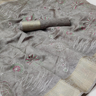 grey-floral-and-geometric-printed-dola-silk-saree
