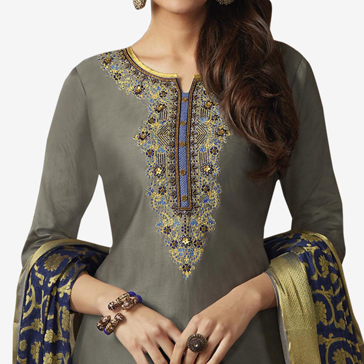 grey-floral-embroidered-art-silk-patiala-suit