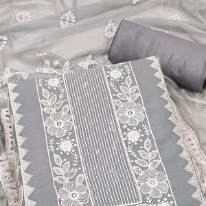 grey-floral-embroidered-chanderi-dress-material