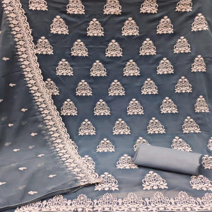 grey-floral-embroidered-georgette-dress-material