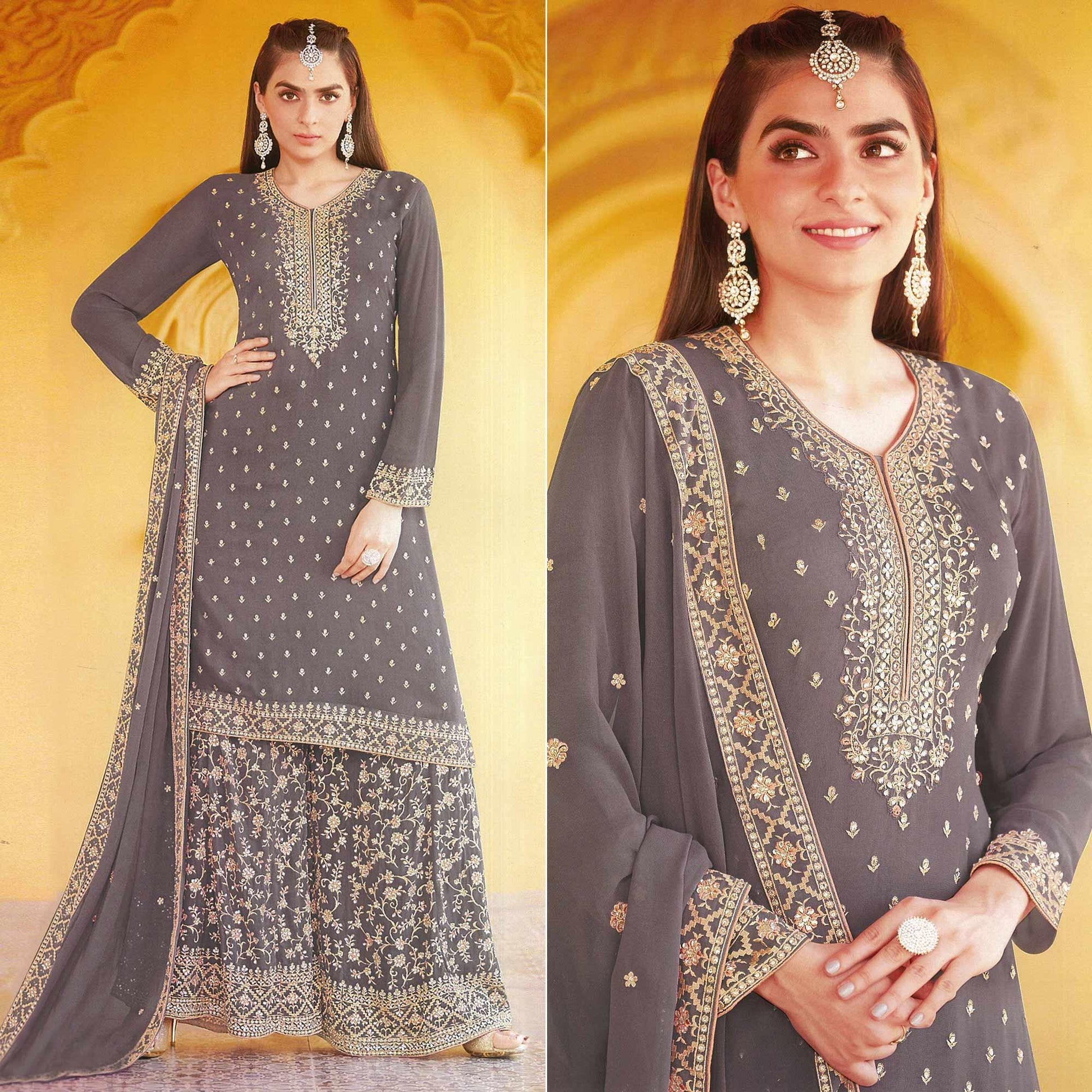 grey-floral-embroidered-georgette-sharara-suit