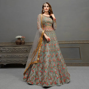 grey-partywear-floral-embroidered-handwork-soft-net-gown-128483