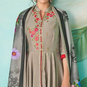 grey-floral-embroidered-muslin-cotton-kurti-palazzo-set-with-dupatta